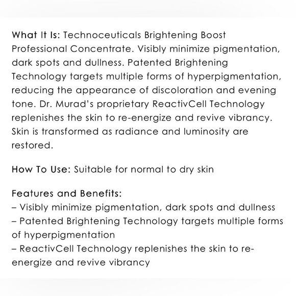 Murad Technceuticals Brightening Boost Concentrate in Purple and Silver - Picture 5 of 5